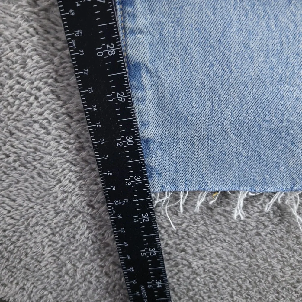 Levi's Jeans Mens 29x32 Blue 501 Straight Made in Japan Selvedge Patchwork Dist